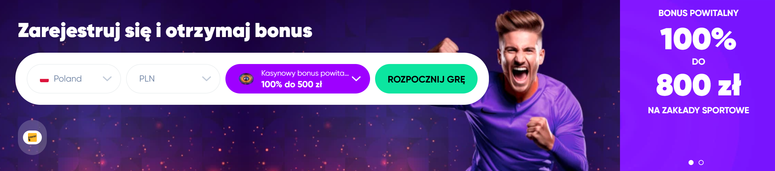 Granawin Kasyno bonus za rejestrację
